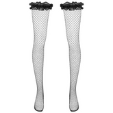 Solid Color Lace Long Tube Stockings Socks